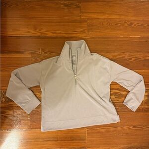 Athleta light purple quarter zip pullover sweatshirt